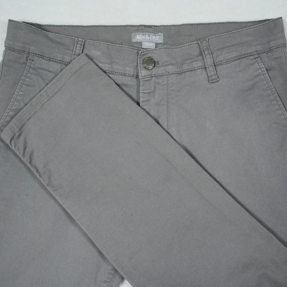 ASH & ERIE 31x29 Men's Gray Chinos